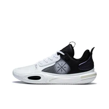 LiNing All City 11 Cushioning Anti Slip And Wear Resistant Low Top Basketball Shoes Men's White Black