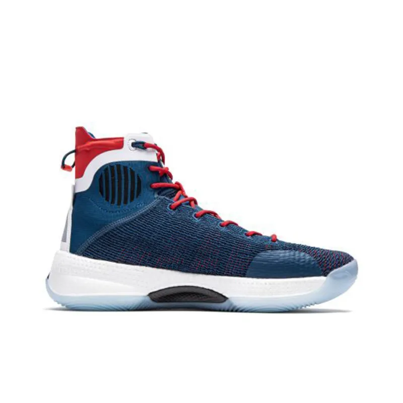 LiNing YuShuai 13 Cushioning Anti Slip And Wear Resistant High Top Basketball Shoes Men Blue Red-1