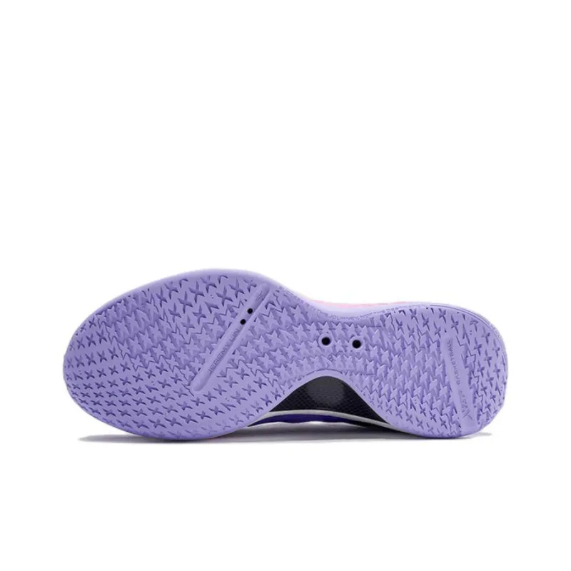 XTEP Jeremy Lin 2 Low Top Performance Basketball Shoes Men's Purple Pink-5