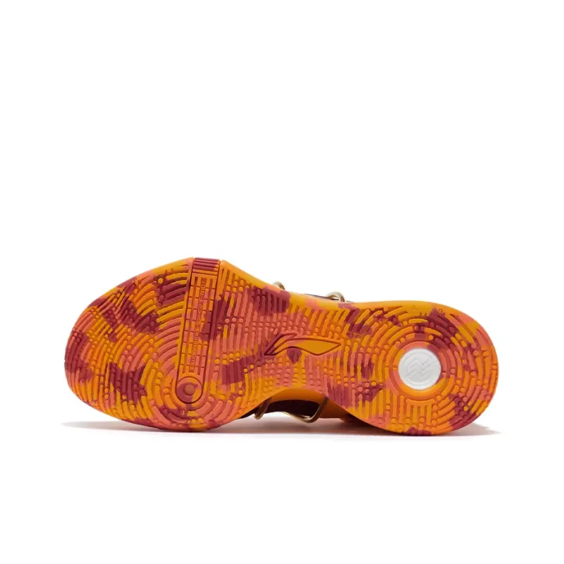 LINING Speed 8 Premium Basketball Shoes Men Low Top Mango Orange Yellow-3