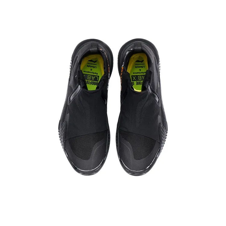 LiNing Badfive 2 Cushioning Anti-Slip And Wear-Resistant High-Top Basketball Shoes Black-3