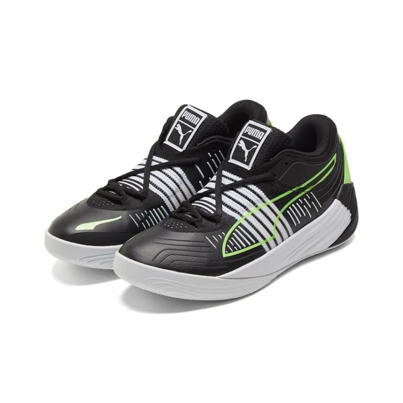 PUMA Fusion Nitro Black Green Glare-2
