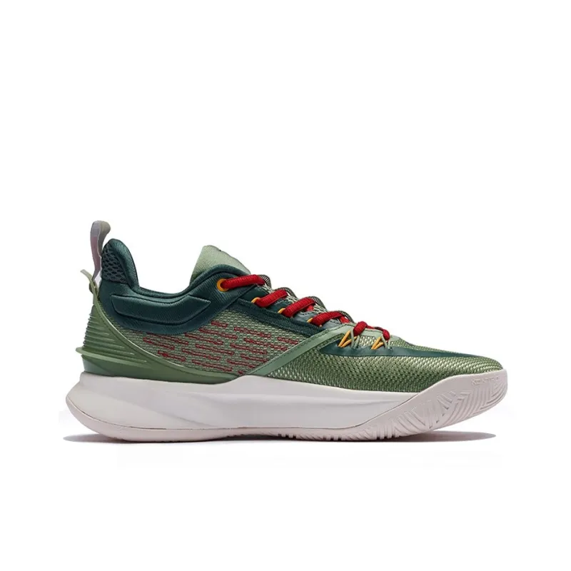 361° Restraint 3 Basketball Shoes Men Low Top Green/White-1