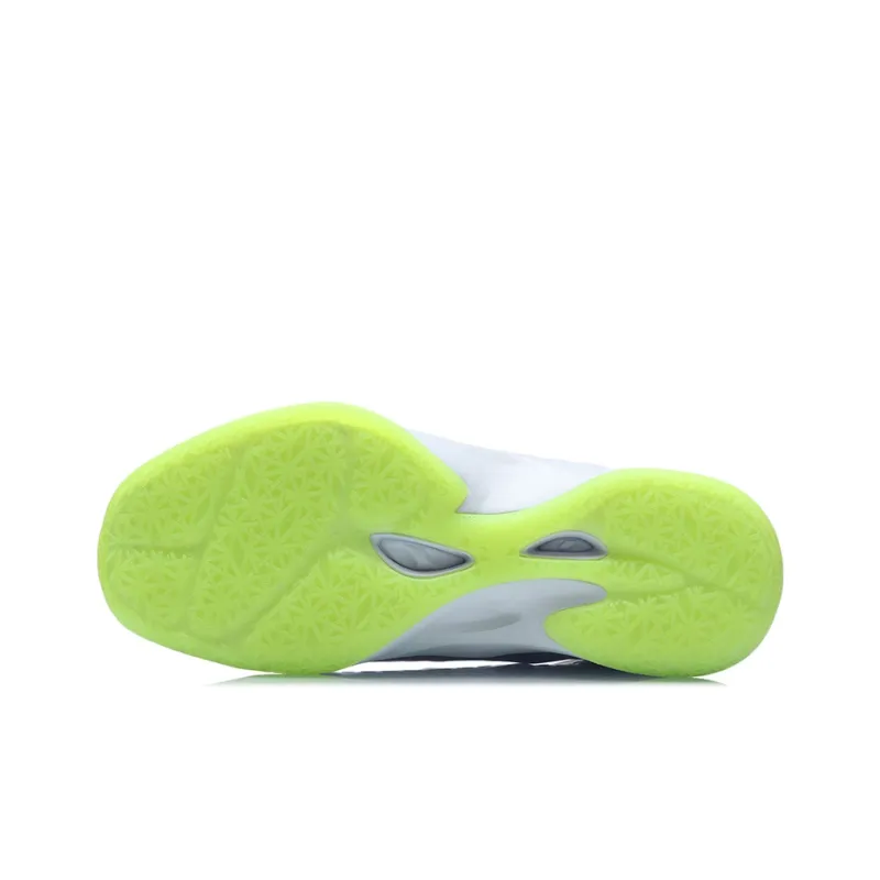 LiNing Anti Slip Wear Resistant High Top Basketball Shoes Unisex Purple Green-4