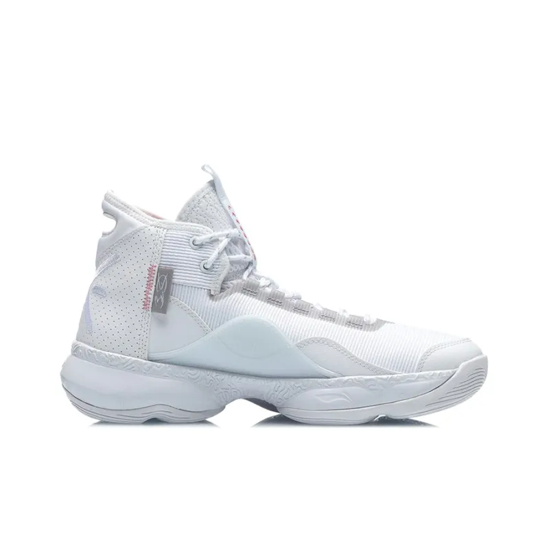 LiNing WOW SHADOW 2 Wow Shadow 2 Cushioning Anti-Slip And Wear-Resistant High-Top Basketball Shoes Unisex White-1