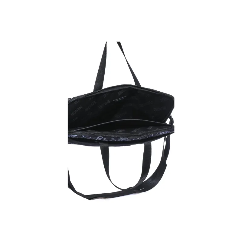 VERSACE JEANS COUTURE Canvas Laptop Bag, Shoulder Bag, Crossbody Bag, Handbag Regular Unisex Black-3