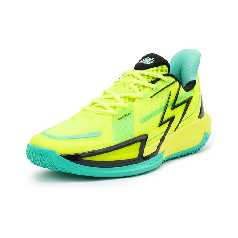 361° Big3 4.0 QUICK Basketball Shoes Men Low Top Neon Solar Yellow/Obsidian Black-1