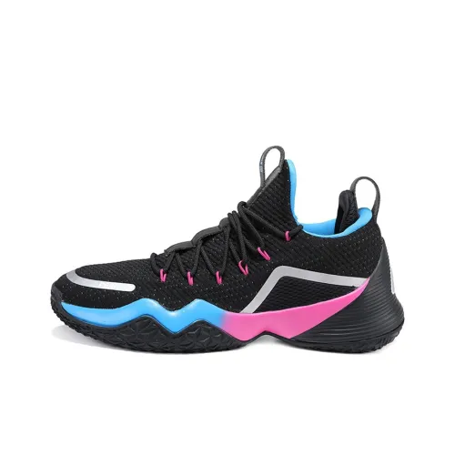 PEAK boost Collection Low Top Basketball Shoes Men's Black Blue