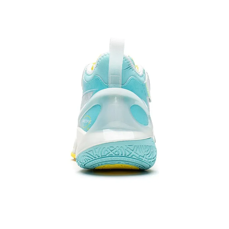LiNing SONIC 10 Cushioning Anti-Slip And Wear-Resistant Coverage Support Mid-Top Basketball Shoes Men's Yellow Blue-5