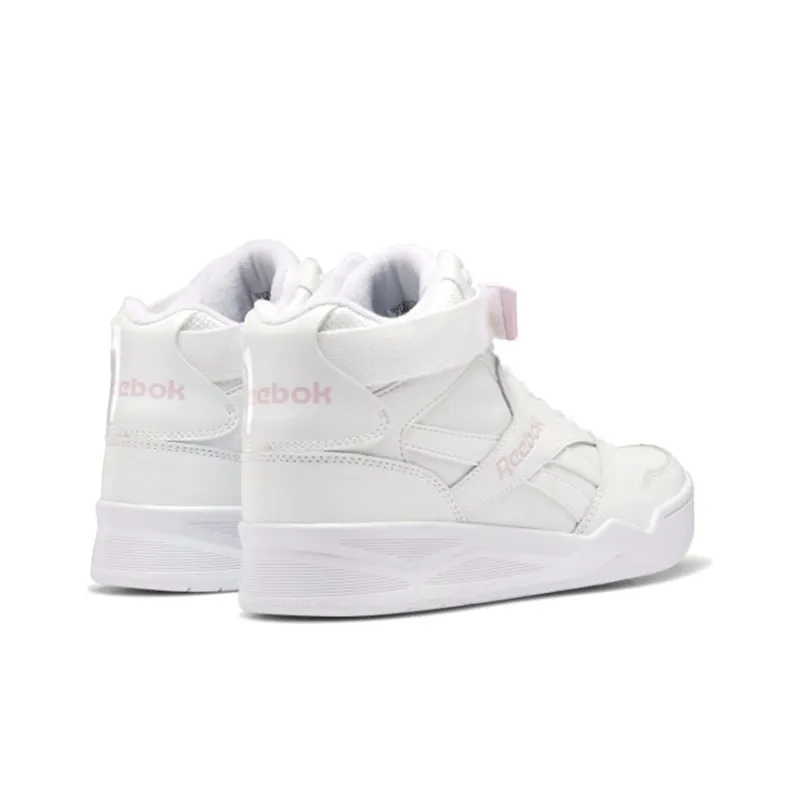 Reebok Royal BB4500 Hi Strap Slip-Resistant Breathable Mid-Top Performance Basketball Shoes Women's Cloud White-3