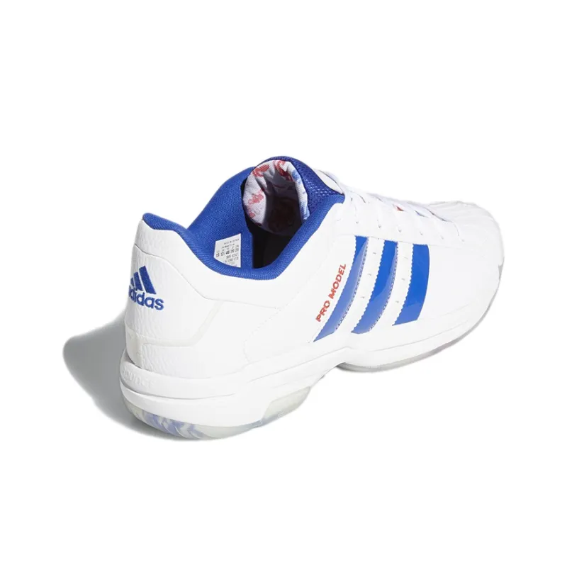 Adidas Pro Model 2G Low 'White Royal Blue'-3