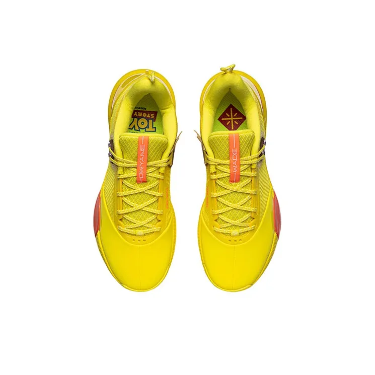 LINING 6 Throughout The Day Basketball Shoes Men Mid Top Dark Yellow-3