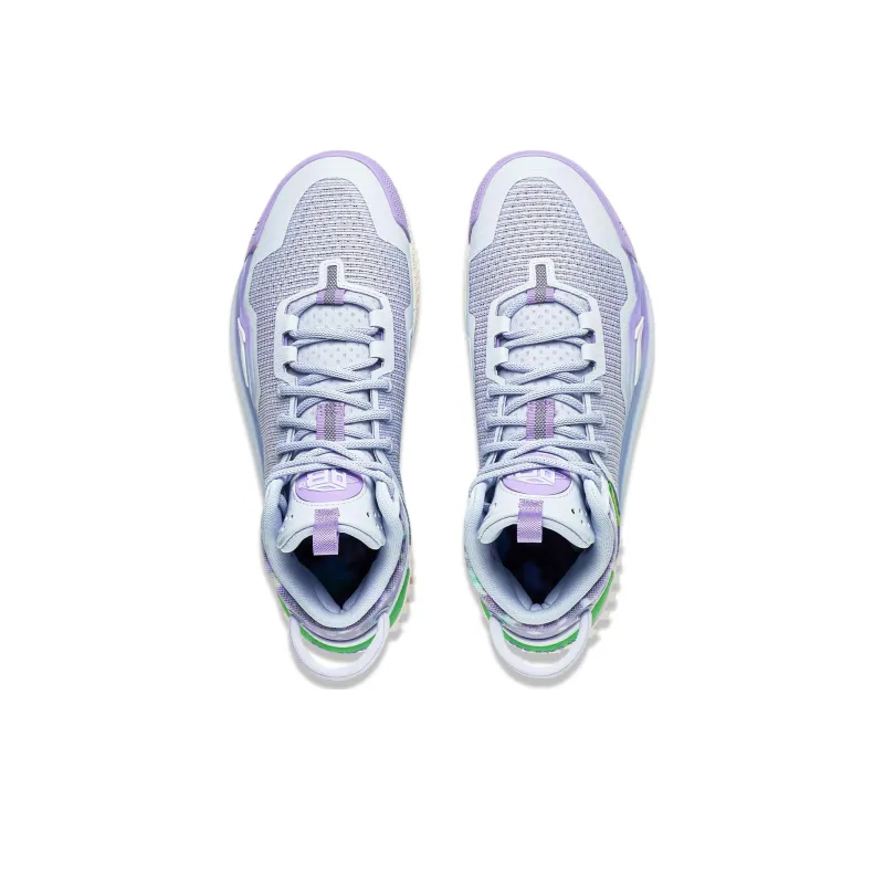 LiNing Badfive 3 Cushioning Anti Slip And Wear Resistant Low Top Basketball Shoes Men's Blue Purple-3