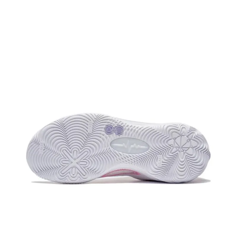 LiNing 808 2 ULTRA Abrasion Resistant Breathable Mid Top Basketball Shoes White Bad Little Purple-5