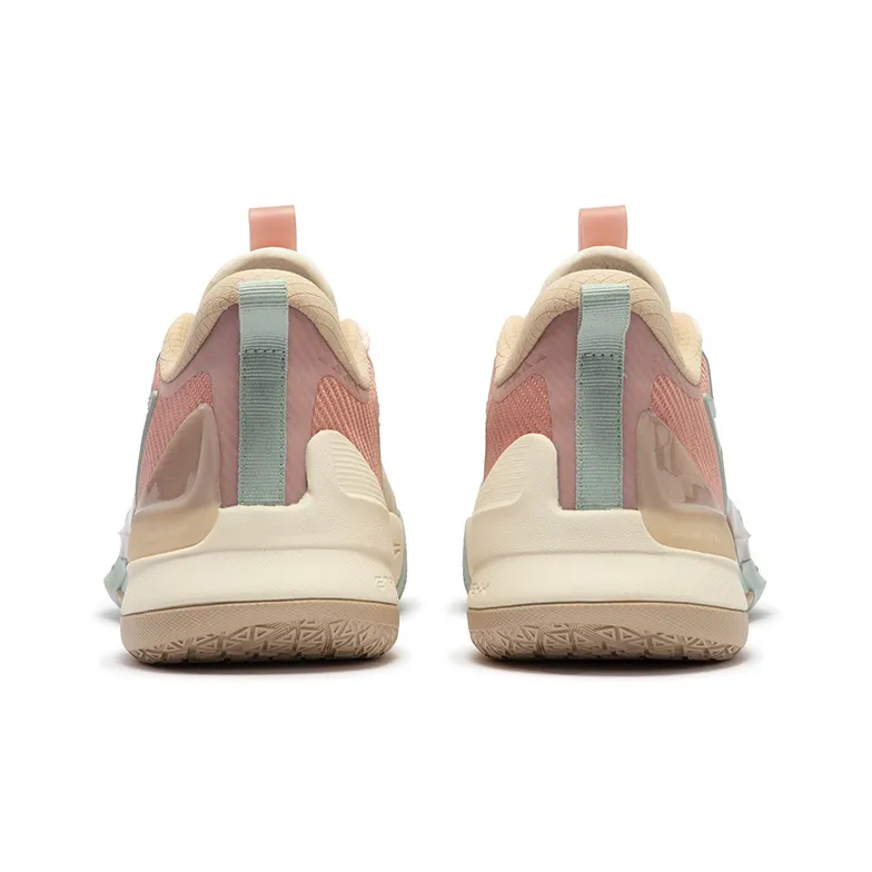 361° Big3 4.0 SWITCH Roselle Anti Slip Wear Resistant Low Top Basketball Shoes Men's Beige-3