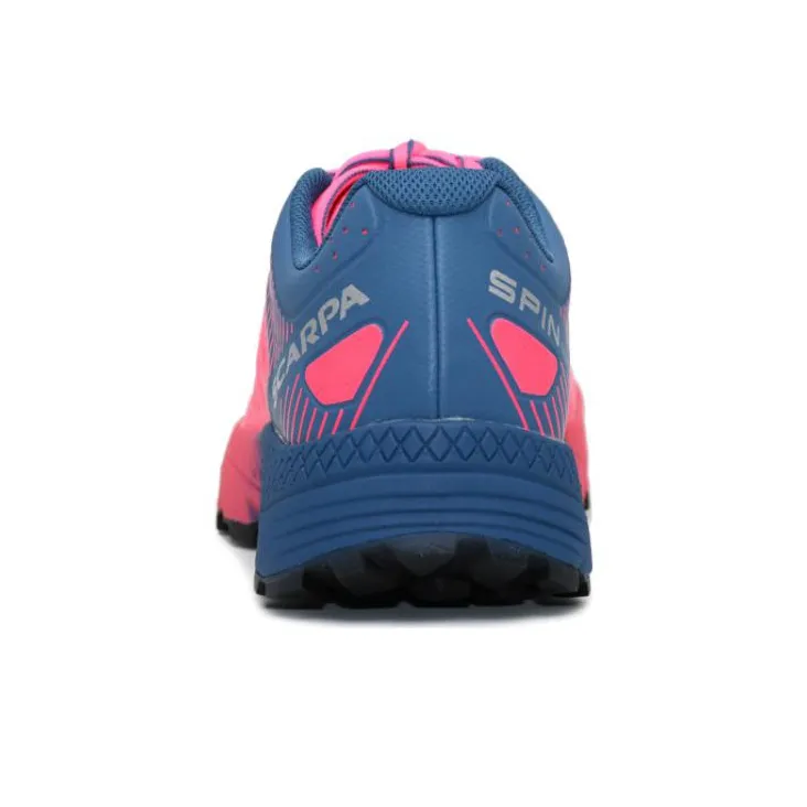 SCARPA Spin Ultra Slip Resistant, Abrasion Resistant, Waterproof Low Top Running Shoes Women's Red Blue-2