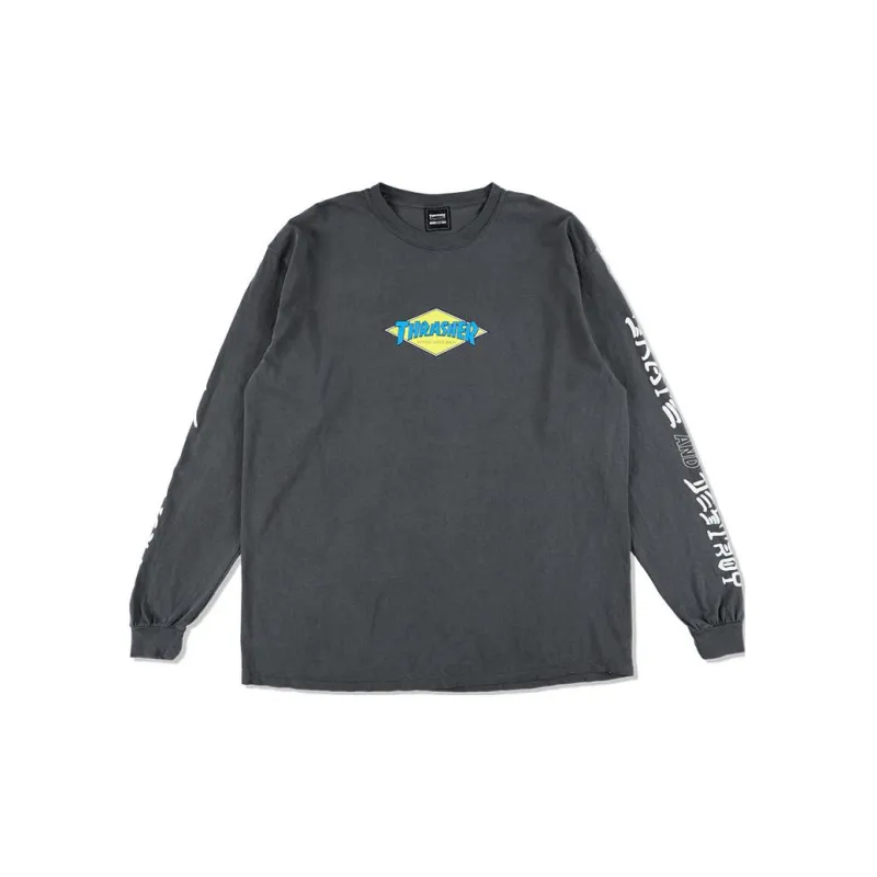 Wind And Sea X Thrasher X WIND AND SEA CO-TITLED SERIES T-Shirts Unisex Gray-1
