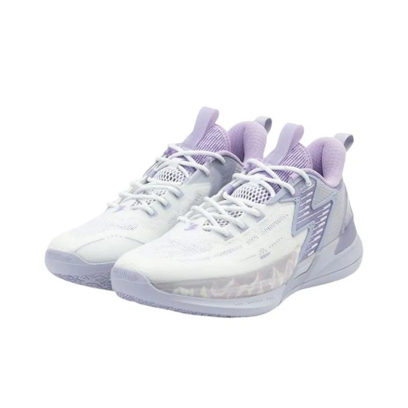 361° Big3 4.0 SWITCH Snow Mountains Anti Slip Wear Resistant Low Top Basketball Shoes Men's Purple-1