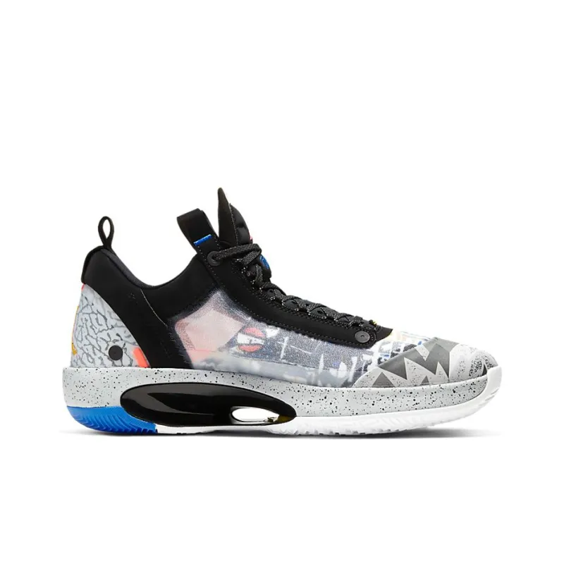 JORDAN Xxxiv Low Print 'Black'-1