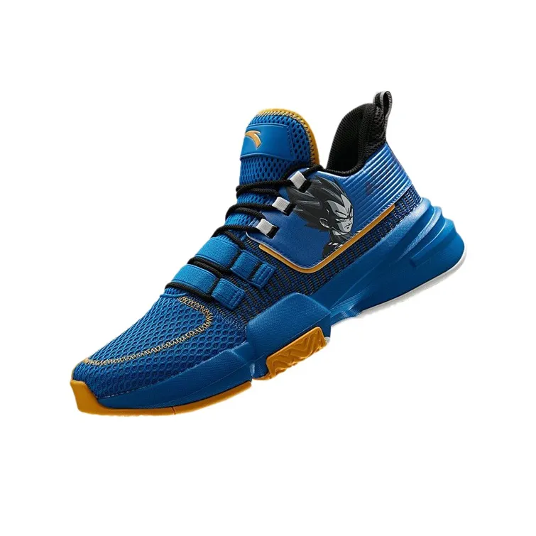 Dragon Ball Super x Anta Vegeta Cushioning Anti Slip And Wear Resistant Low Top Basketball Shoes Men's Blue-1