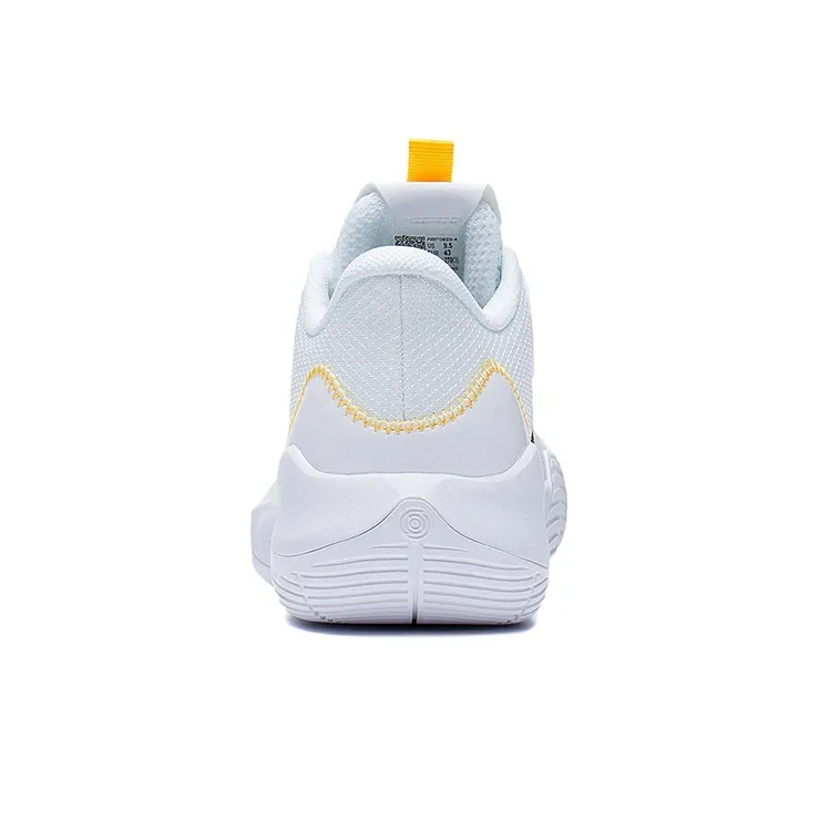 LiNing SONIC Team LOW Cushioning Anti Slip And Wear Resistant Coverage Support Low Top Basketball Shoes White-5