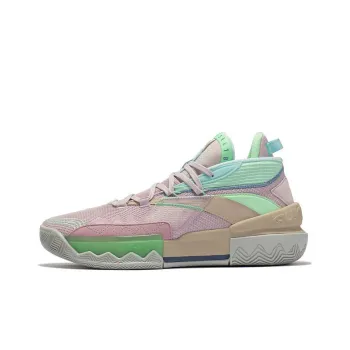 361° Burning Battle 2.0 2.0 PRM Q Pop Technology Slip Resistant Cushioning Basketball Shoes Pink Purple