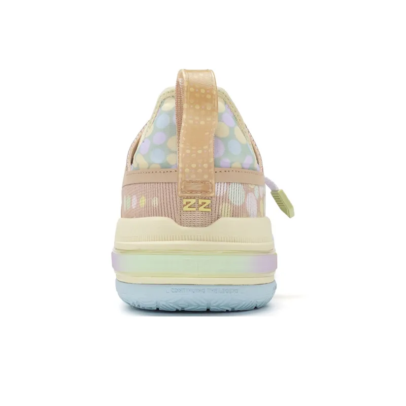 PEAK Wiggins AW1 Anti Slip Wear Resistant Low Top Basketball Shoes Men's Pink Replaceable Version-4