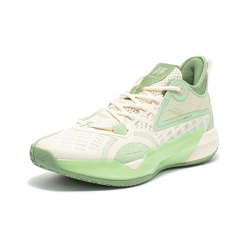 361° Zen 5 Basketball Shoes Men Low Top Beige-1