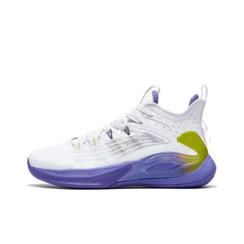 XTEP Light Feather 3rd Low Top Performance Basketball Shoes Men's White Yellow