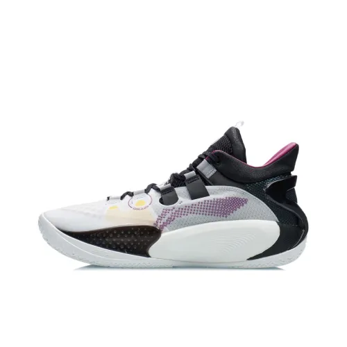 LINING SONIC 9 Basketball Shoes Men Mid-Top Standard White/Black