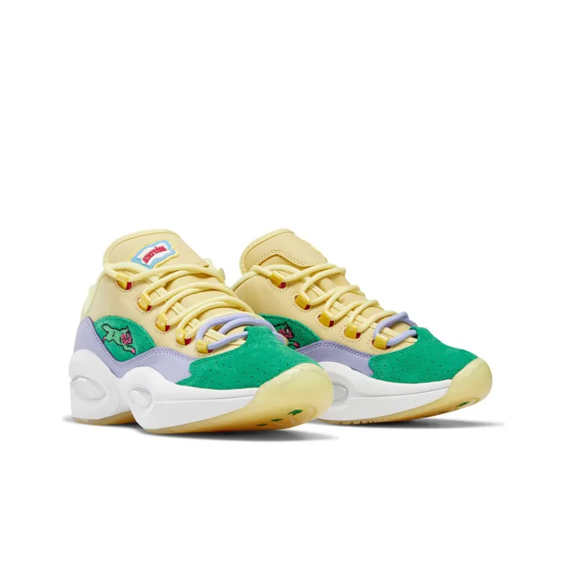 Reebok Question Low Bbc Ice Cream Running Dog Yellow Green-2