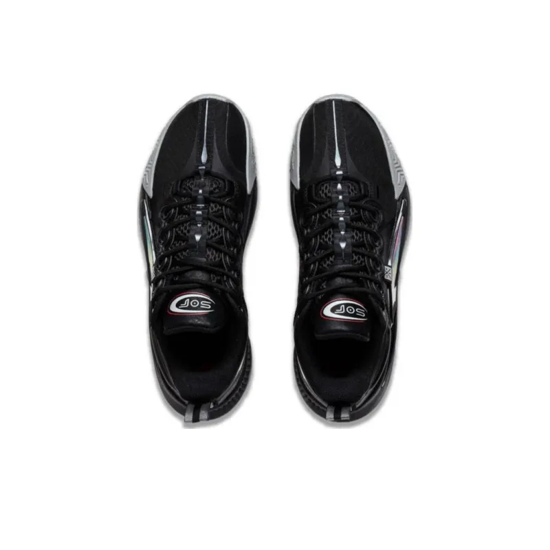 LiNing Son Of Flash Durable Breathable Low Top Basketball Shoes Men's Black-3