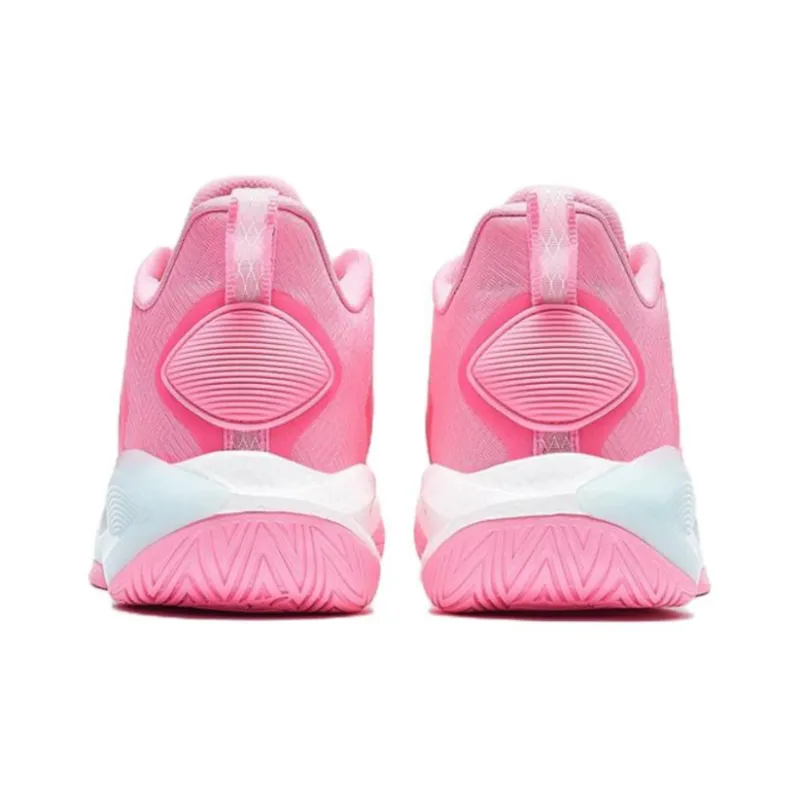 XTEP Light Attack Low Top Performance Basketball Shoes Men's Peach Pink-3