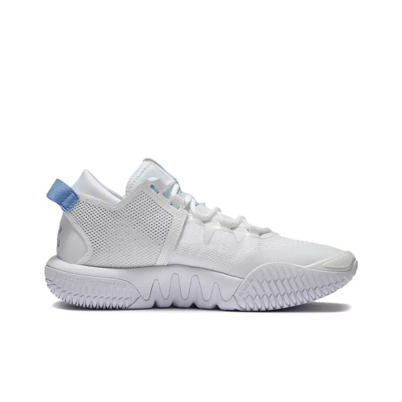 LINING Badfive 2 Low Basketball Shoes Men Low Top White/Blue-1
