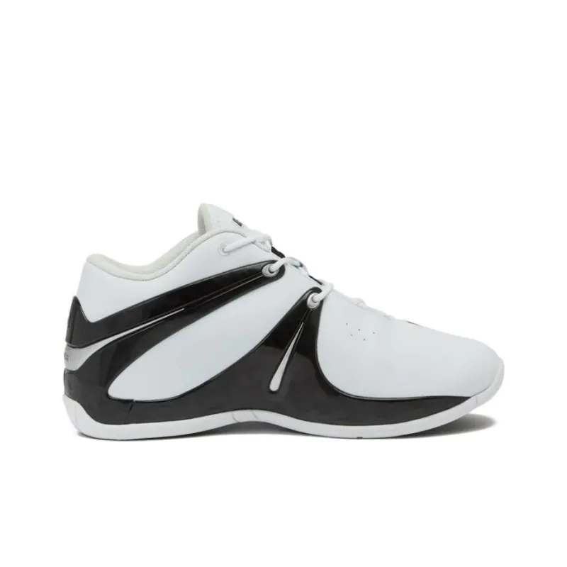AND1 Rise Cushioned Slip-Resistant Mid-Top Basketball Shoes Men's White Black-1