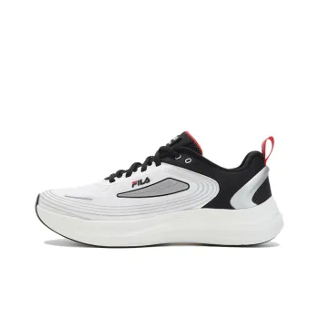 FILA NUVOLE EVO Cushioning Anti Slip And Wear Resistant Low Top Running Shoes Men's Black White