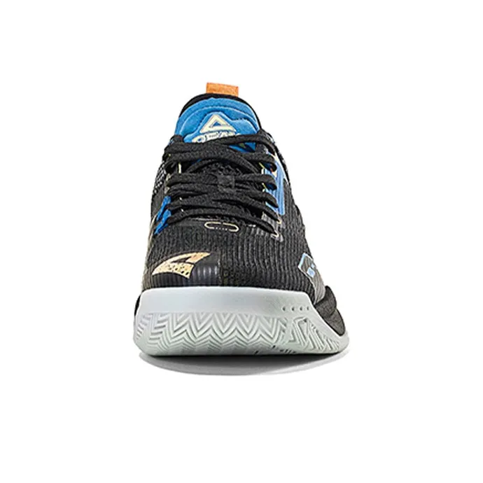 PEAK Sonic Boom 1.0 Cushioning Anti Slip And Wear Resistant Coverage Support Low Top Basketball Shoes Men's Black-1