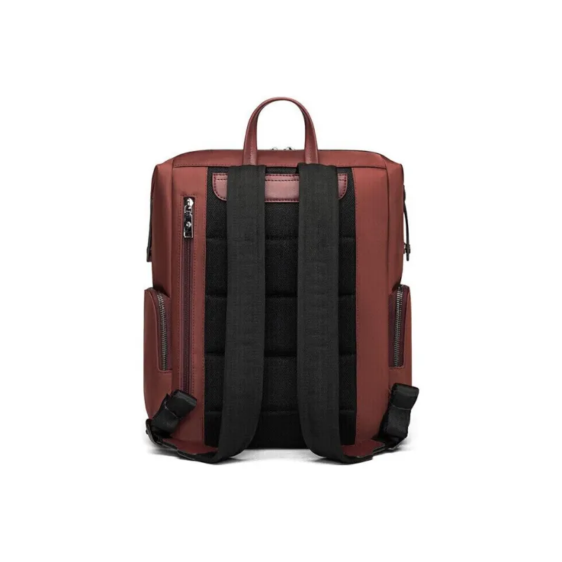 SAMSONITE Textile Cow Leather Backpack Laptop Bag Backpack Medium Size Women's Fuchsia-5
