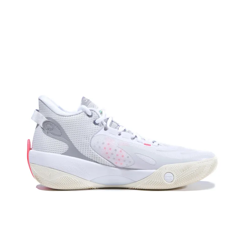 LiNing Shadow 3 Way Of Wade Abrasion Resistant Breathable Low Top Basketball Shoes Men's White Gray-1