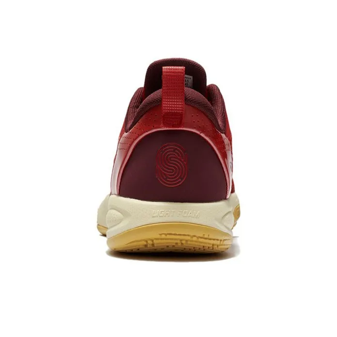 LINING Speed 8 Basketball Shoes Men Low Top Fiery Red/Deep Chestnut Red-4