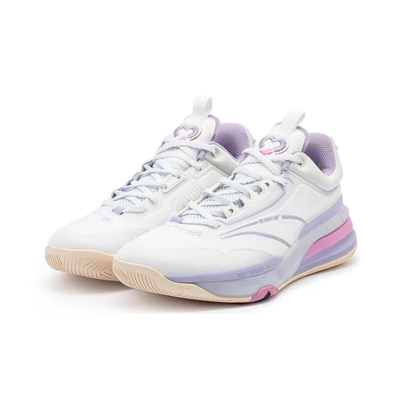 361° DVD1 Low Top Basketball Shoes Men's White Purple-2