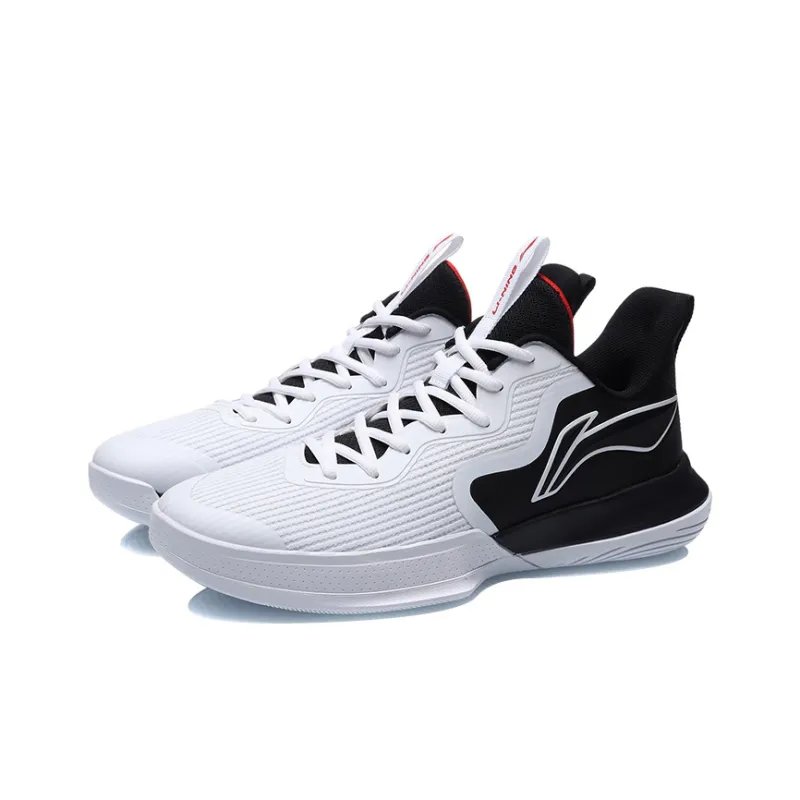 LiNing Flash Performance Basketball Shoes Men's White Black-2