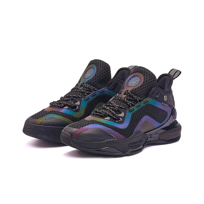 361° AG 2 Aaron Gordon AG2 Anti-Slip Wear-Resistant Mid-Top Basketball Shoes Obsidian Black-2