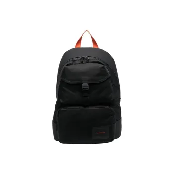 CK/Calvin Klein Polyurethane Travel Bags Backpack Large Size Men's Black