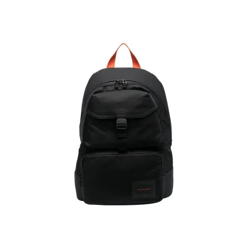 CK/Calvin Klein Polyurethane Travel Bags Backpack Large Size Men's Black
