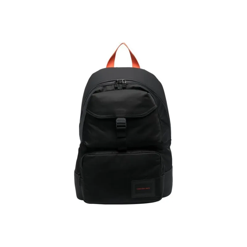 CK/Calvin Klein Polyurethane Travel Bags Backpack Large Size Men's Black-0