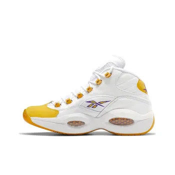 Reebok Question Mid Yellow Toe White/Yellow