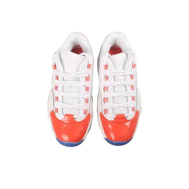 Reebok Question Low Patent Toe Orange-3