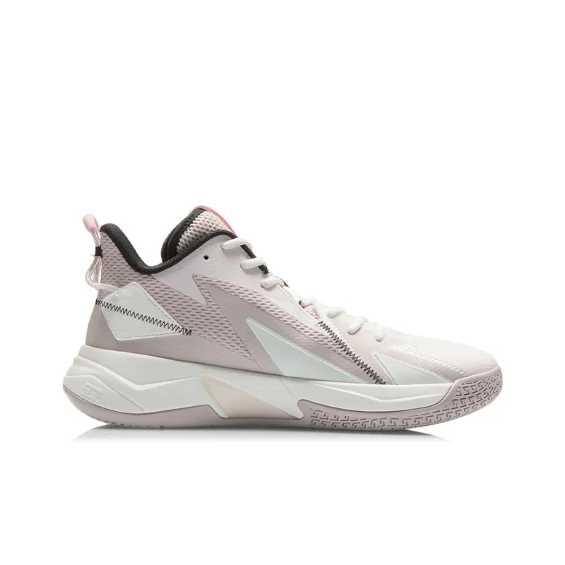 LiNing Fighting Falcon Durable Breathable Mid-Top Basketball Shoes Men's Serene Purple-1