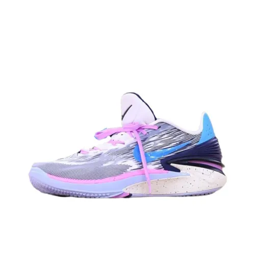 nike pegasus Air Zoom G.T. Cut 2 Durable Breathable Low Top Basketball Shoes Men's Blue White